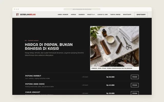 Papan harga
