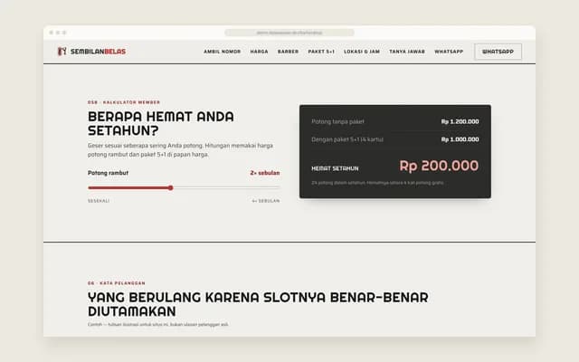 Kalkulator hemat setahun