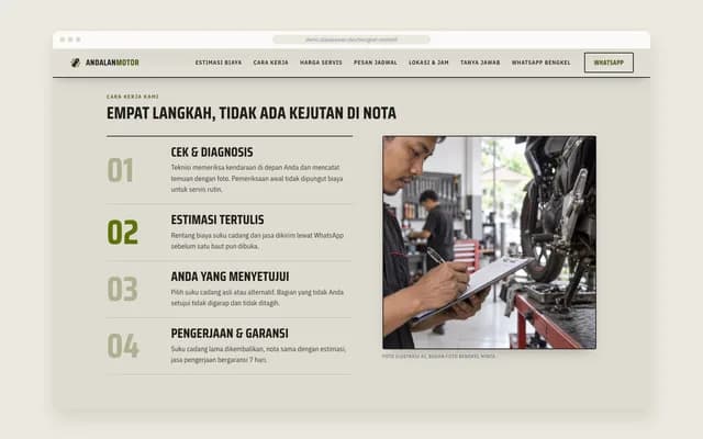 Cara kerja empat langkah