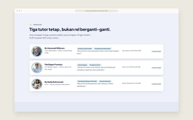 Profil pengajar