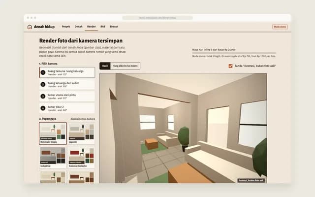 Render per kamera
