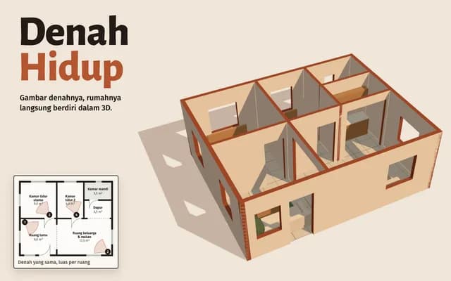 Denah Hidup — Sampul