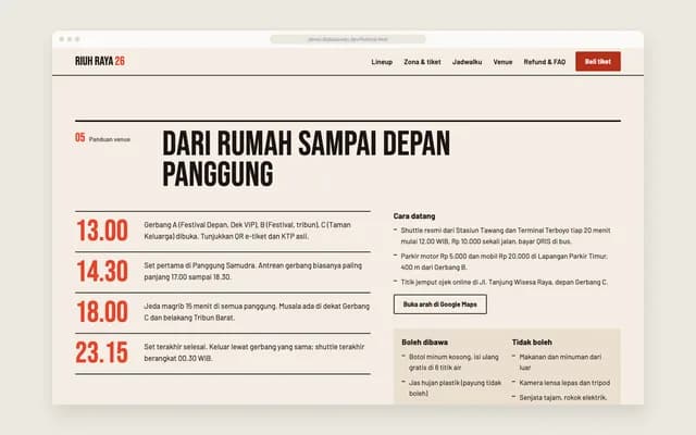 Panduan venue