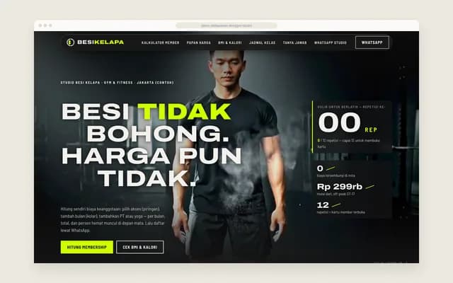 Hero: video latar dan penghitung repetisi