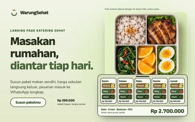 WarungSehat — Katering Sehat — Sampul