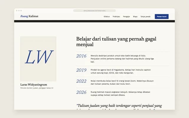 Cerita pengajar