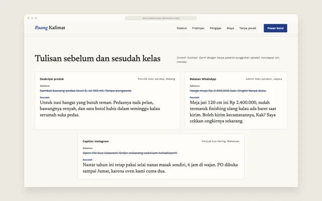 Contoh karya