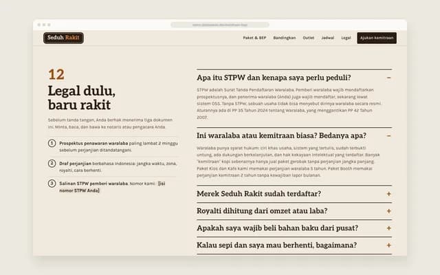 FAQ legal