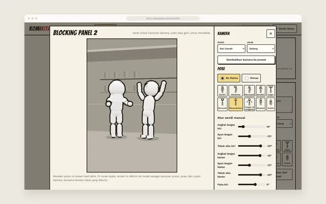 Blocking 3D per panel