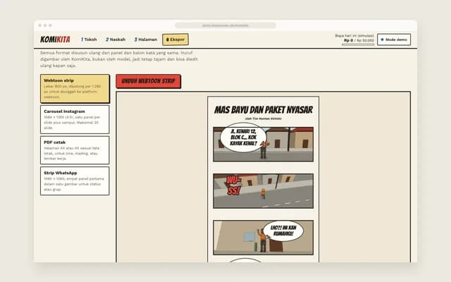 Ekspor webtoon