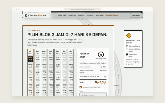 Kalender slot 7 hari