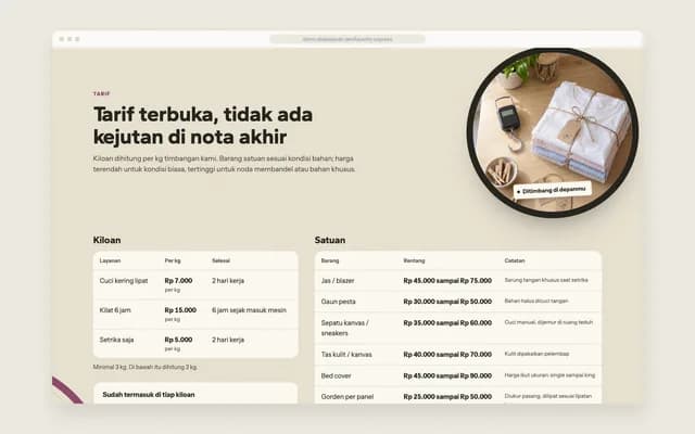 Tarif terbuka