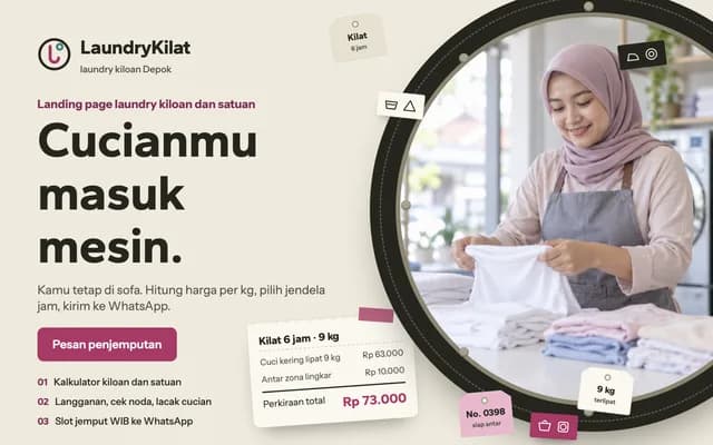 Laundry Kilat & Satuan — Sampul
