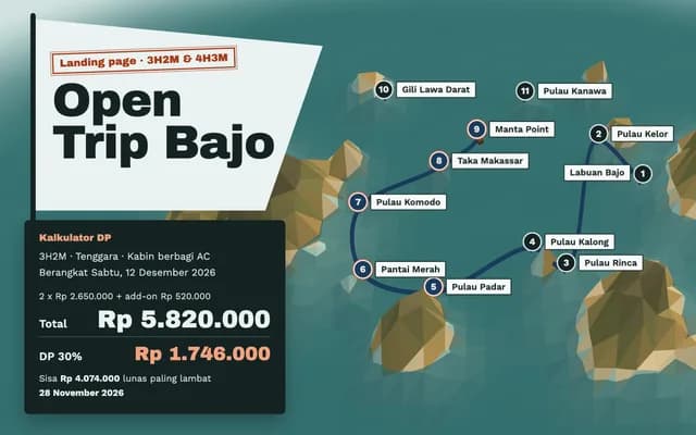 Open Trip Bajo — Sampul