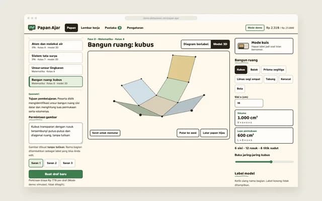Jaring-jaring kubus 3D