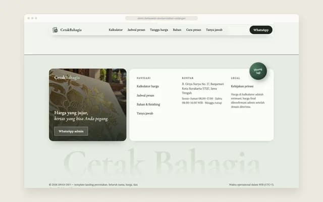 Footer berlapis