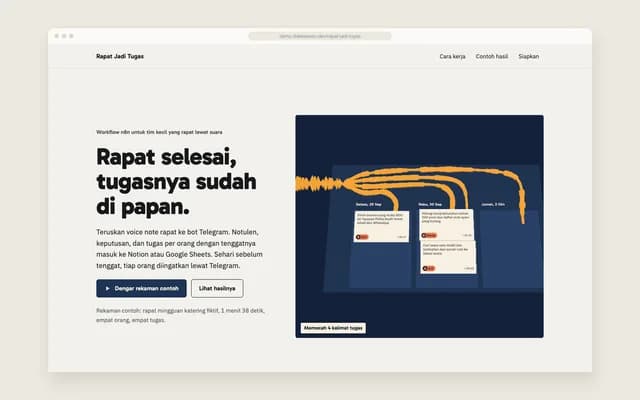 Adegan 3D dari rekaman