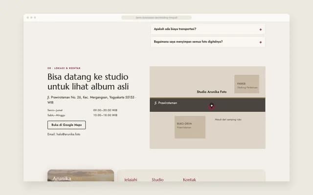 Lokasi dan kontak